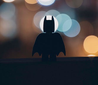 Silhouette of Lego Batman