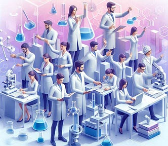 Dual vocational students in Germany at work
