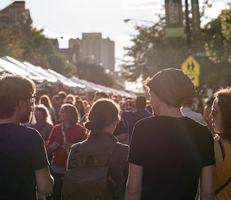 Crowd in a street