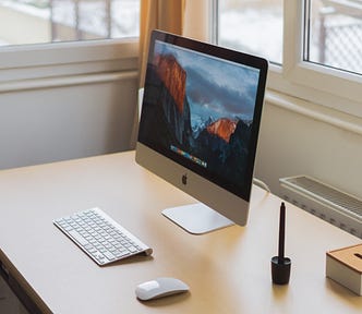 iMac on desk