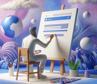 Design Portfolio Website ohne Job