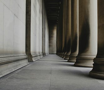 Huge Greek pillars