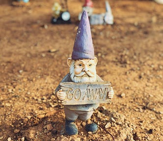 a garden gnome