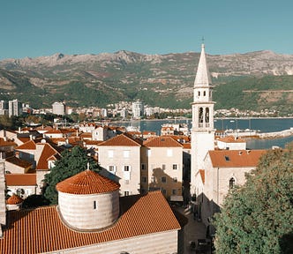 View of the city of Budva, Montenegro