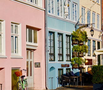 A Street in Copenhagen, Denmark