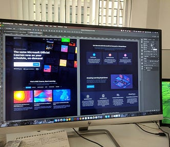 An app’s design being edited in photoshop