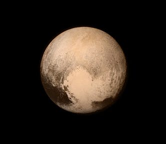 Image of the dwarf planet Pluto