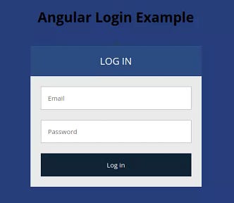 Angular 10 Authentication Form Example