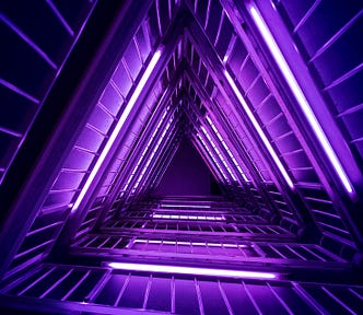 Triangular staircase