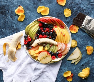 Plate of fruit