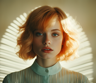 80s woman portrait, realistic image created on midjourney by henrique centieiro and bee lee