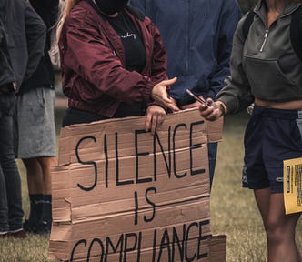 Silence is compliance. Speak up.