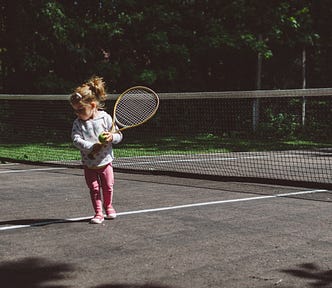 Daisy has Down Syndrome and already is a cracker of a tennis player.