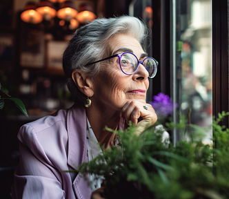 Amazing french old woman in a cafe midjourney best prompts