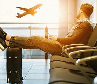 A writer watches his muse fly off on vacation