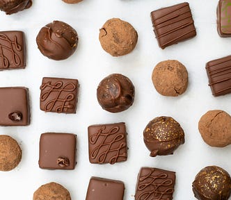 variety of chocolates