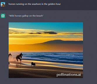 chatGPT generating Images