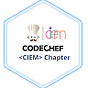 CodeChef CIEM Chapter