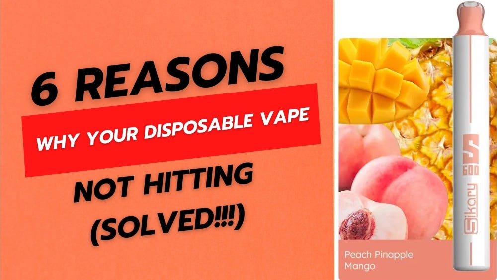 9 Reasons Why Your Disposable Vape Not Hitting by zoewen Jun, 2024
