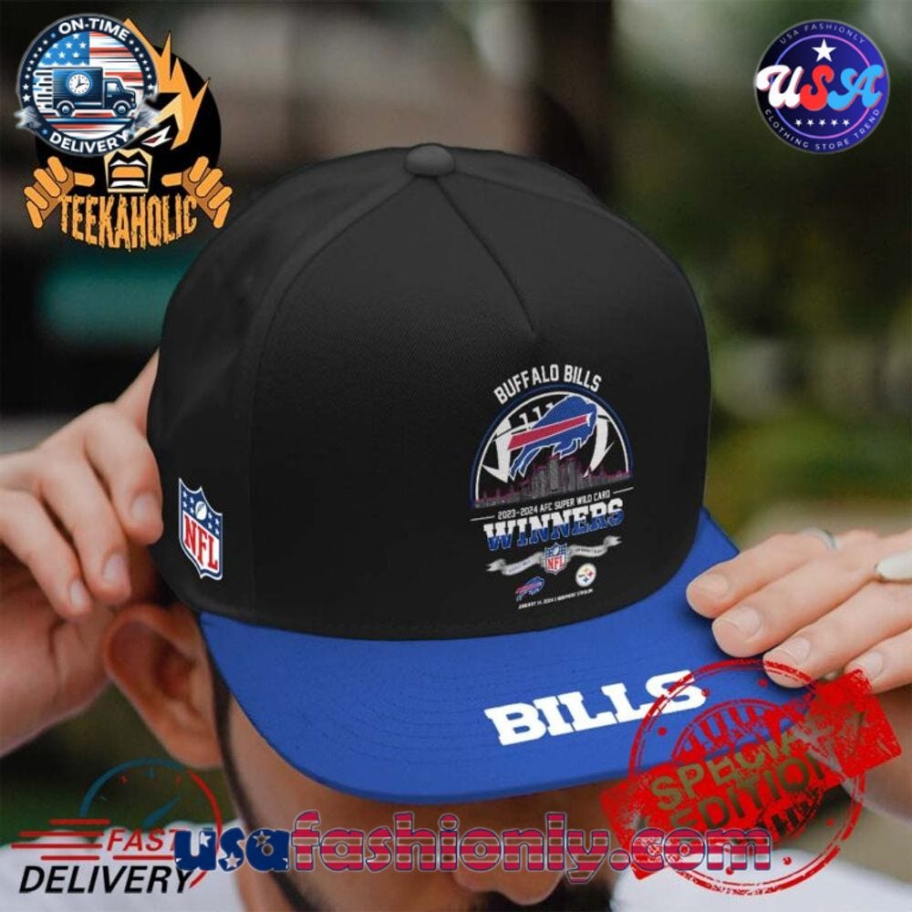 Buffalo Bills 2024 AFC Super Wild Card Winners Skyline NFL Playoffs