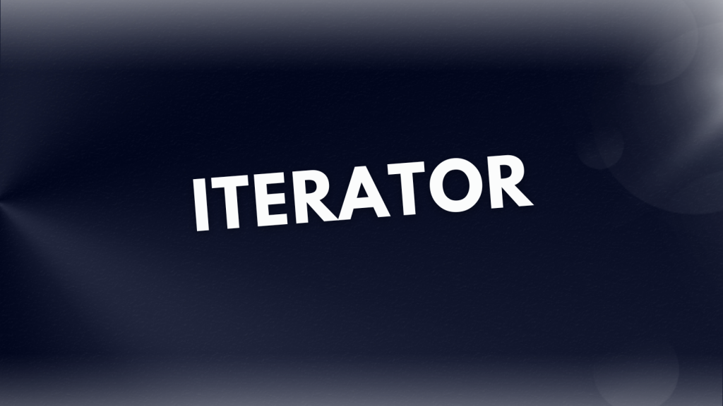 Iterator design pattern in java simplified by krishna medium