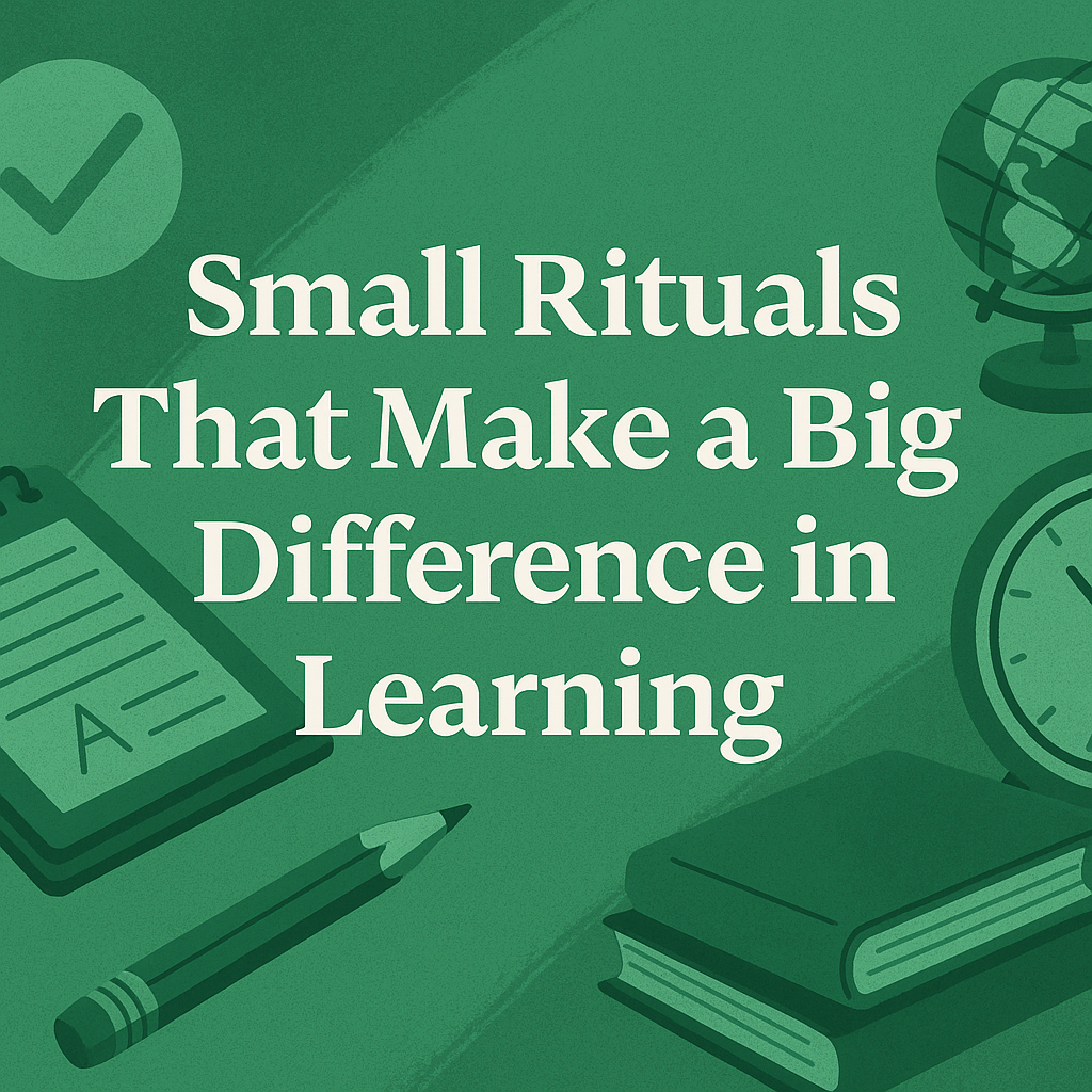Small Rituals That Make a Big Difference in Learning | by Kelsey Thorn ...