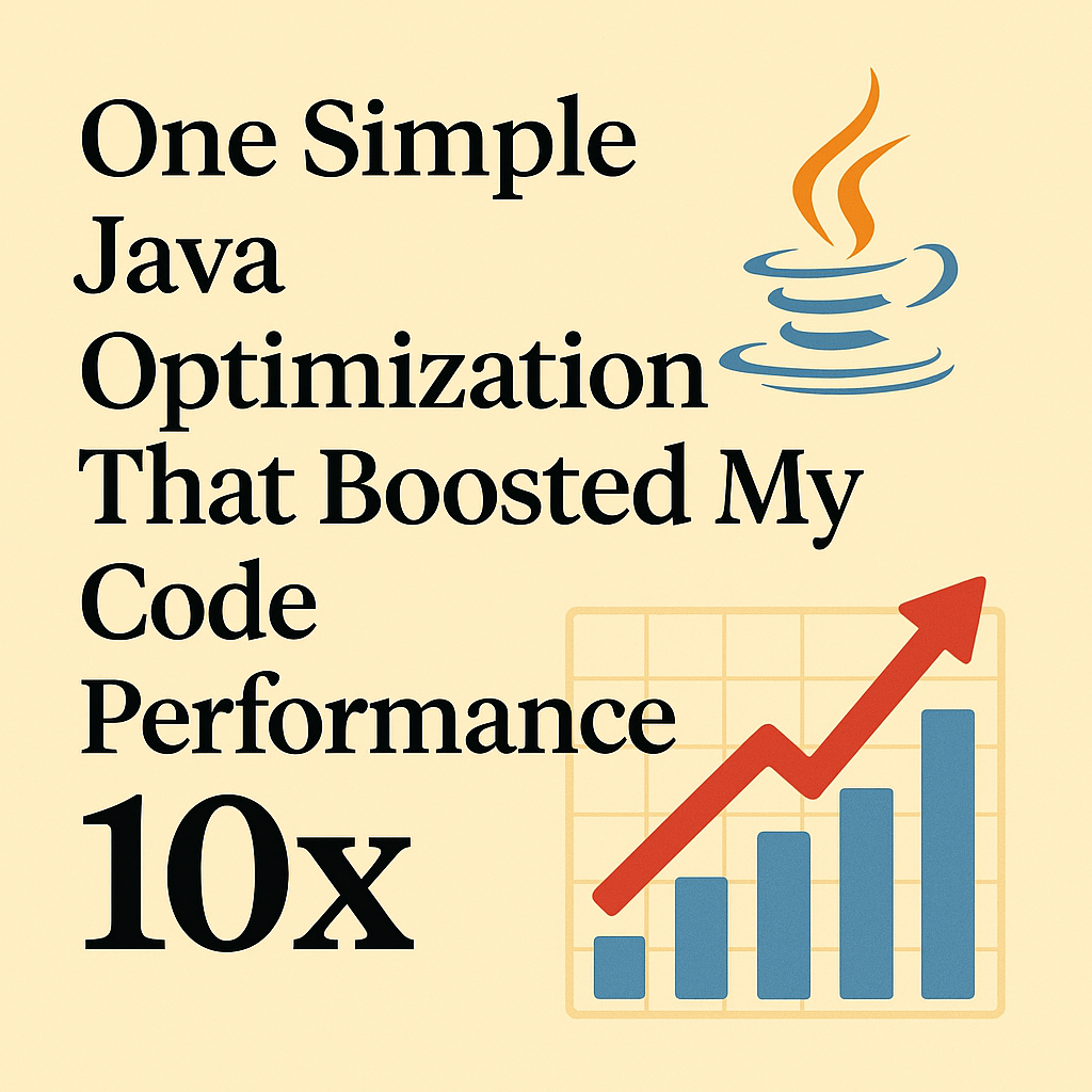 One Simple Java Optimization That Boosted My Code Performance 10x | by ...