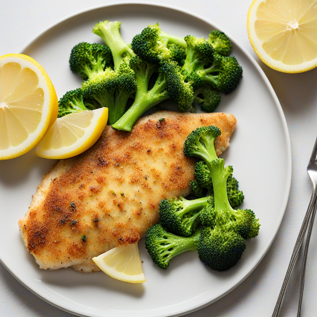Crispy Parmesan Tilapia with Lemon Broccoli by TastyRecipe Medium