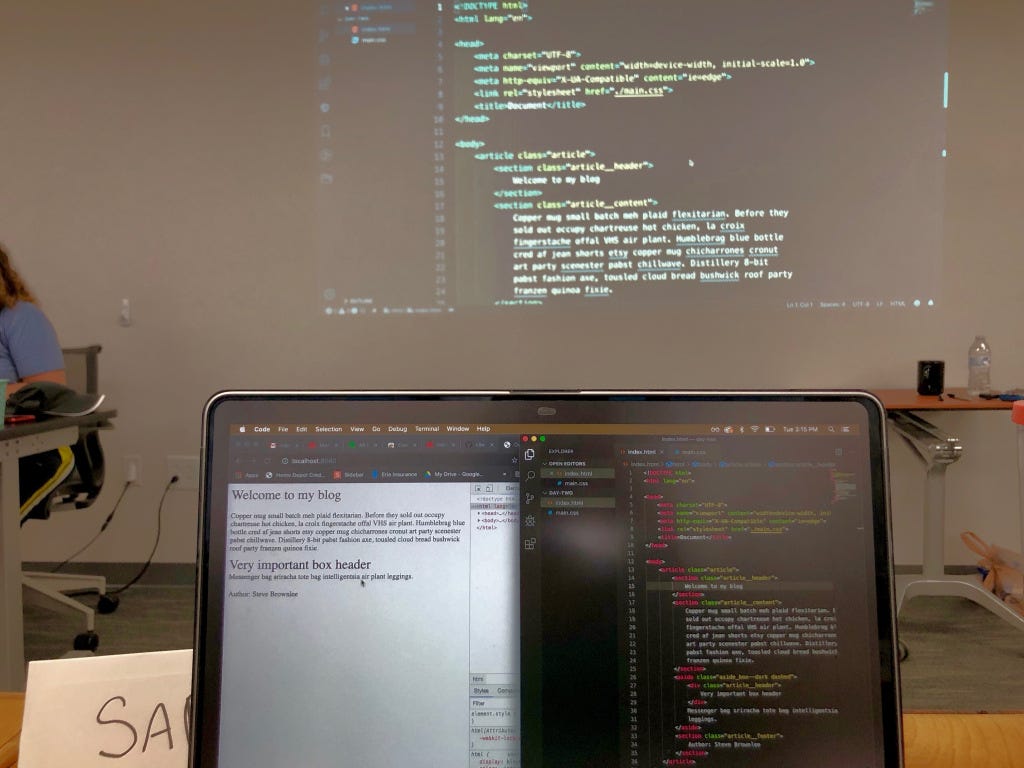 My First Week at a Coding Bootcamp | by Sam Pita | Medium