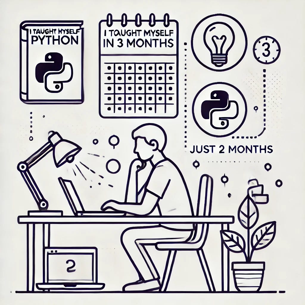 I Taught Myself Python in 3 Months Using Just 2 Resources | by Guo Ming ...