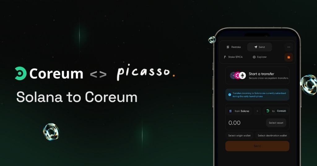 Coreum Integrates Picasso Network for IBC Interoperability with Solana