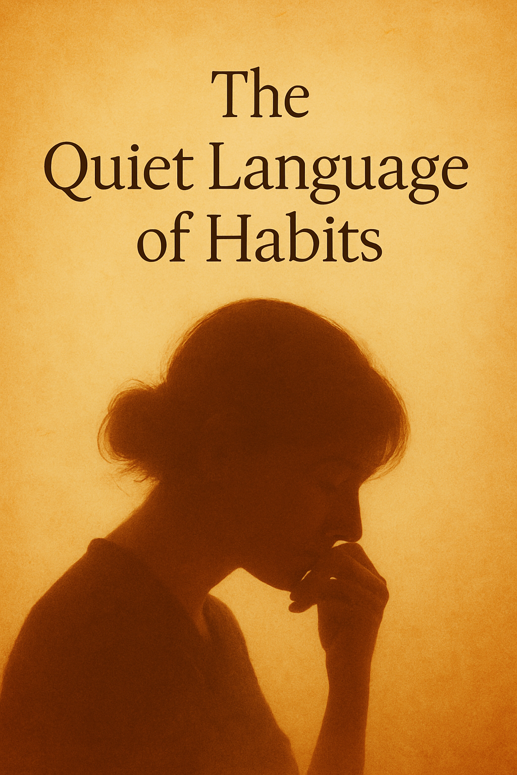 The Quiet Language of Habits. There are days when we function as if ...