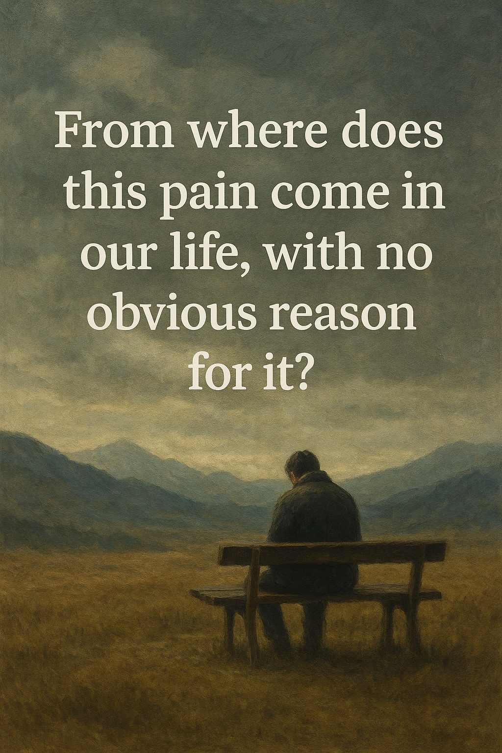 From where does this pain come in our life , with no obvious reason for ...