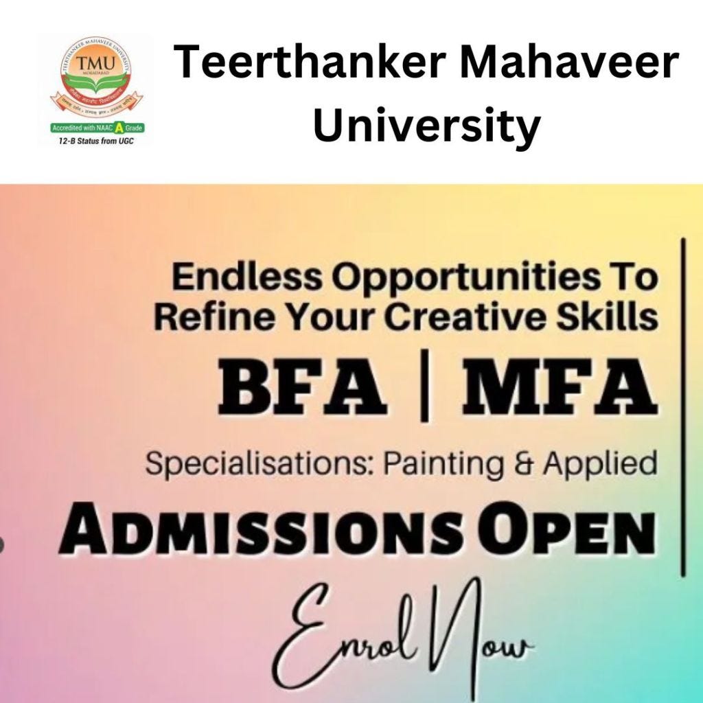 BFA Course Full Details and Admission in TMU in 2024 by venkateshwara