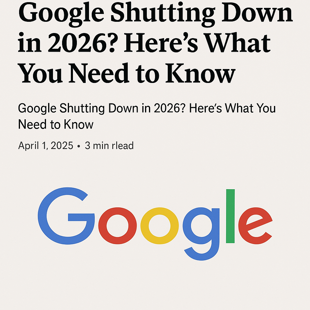 Google Shutting Down in 2026? Here’s What You Need to Know by