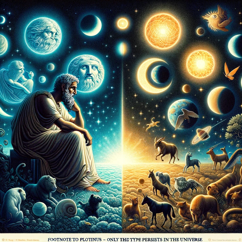 Footnote to Plotinus — The Enneads: Only the type persists in the ...