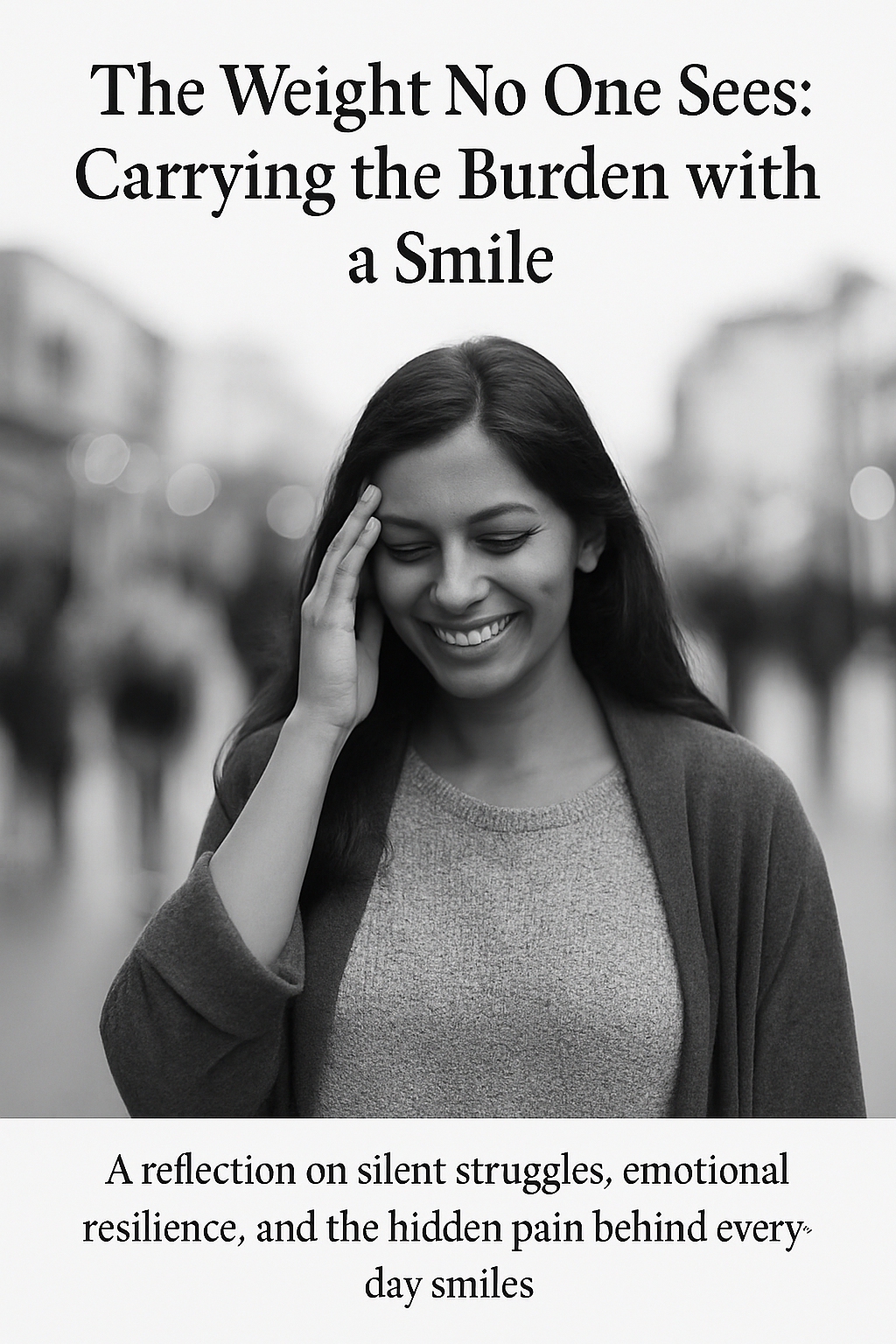 The Weight No One Sees: Carrying the Burden with a Smile | by Mim Infas ...