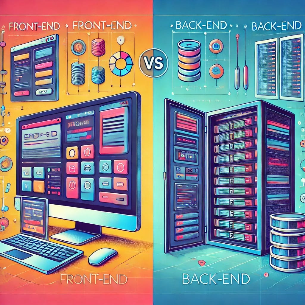 Front-End vs. Back-End Web Development: A Beginner’s Perspective | by ...