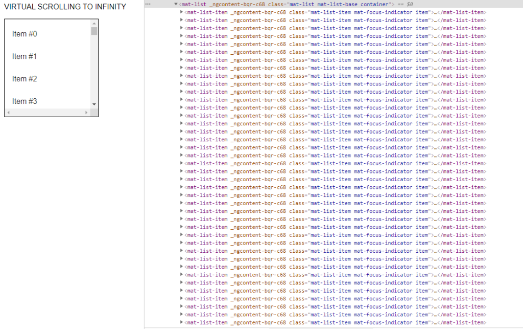 Angular Virtual and Infinity Scrolling by AG Dev Medium