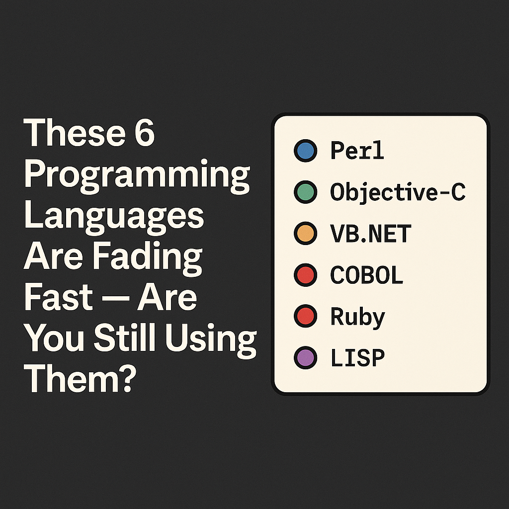 These 6 Programming Languages Are Fading Fast — Are You Still Using ...