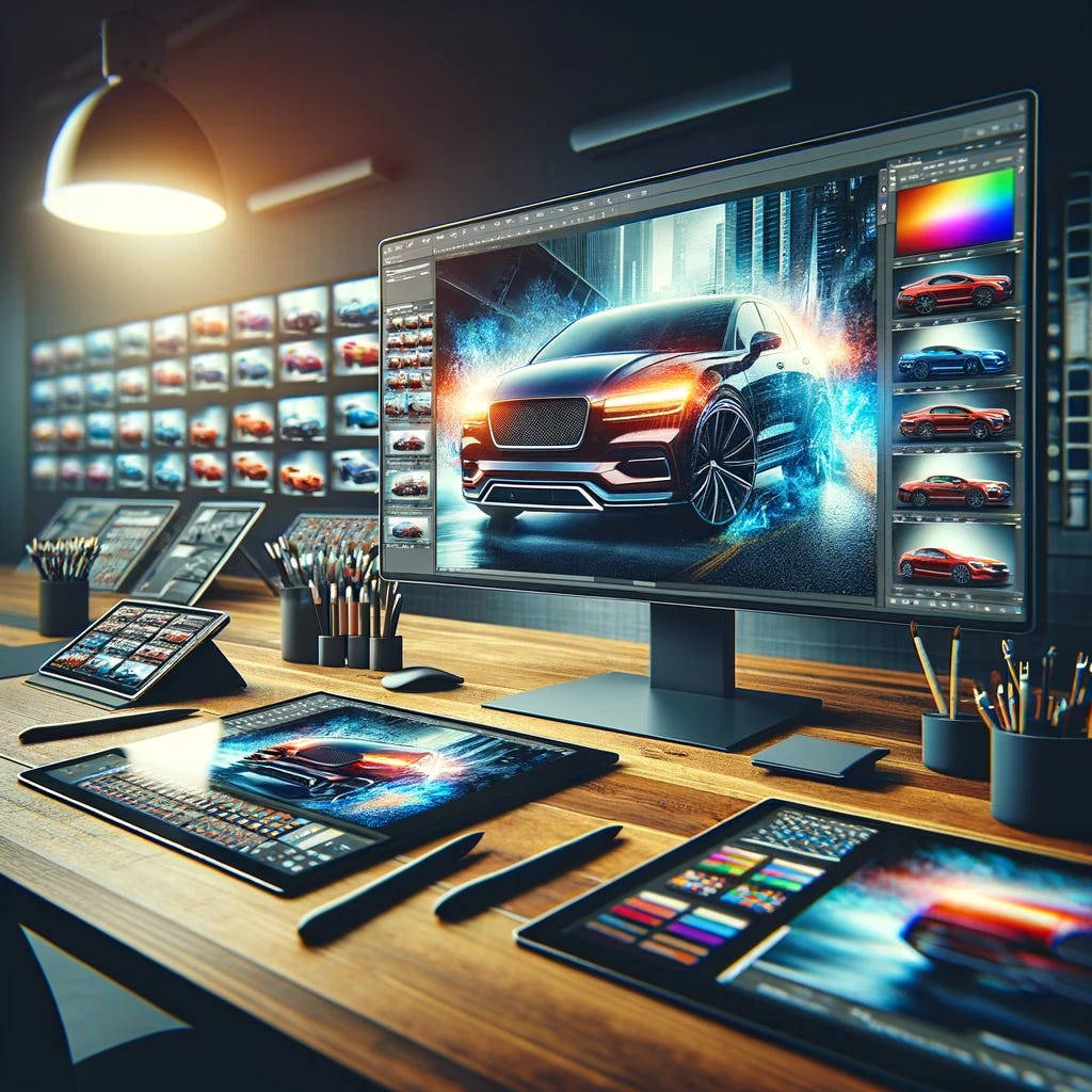 Crafting Compelling Car Ads Through Advanced Photo Editing Techniques ...