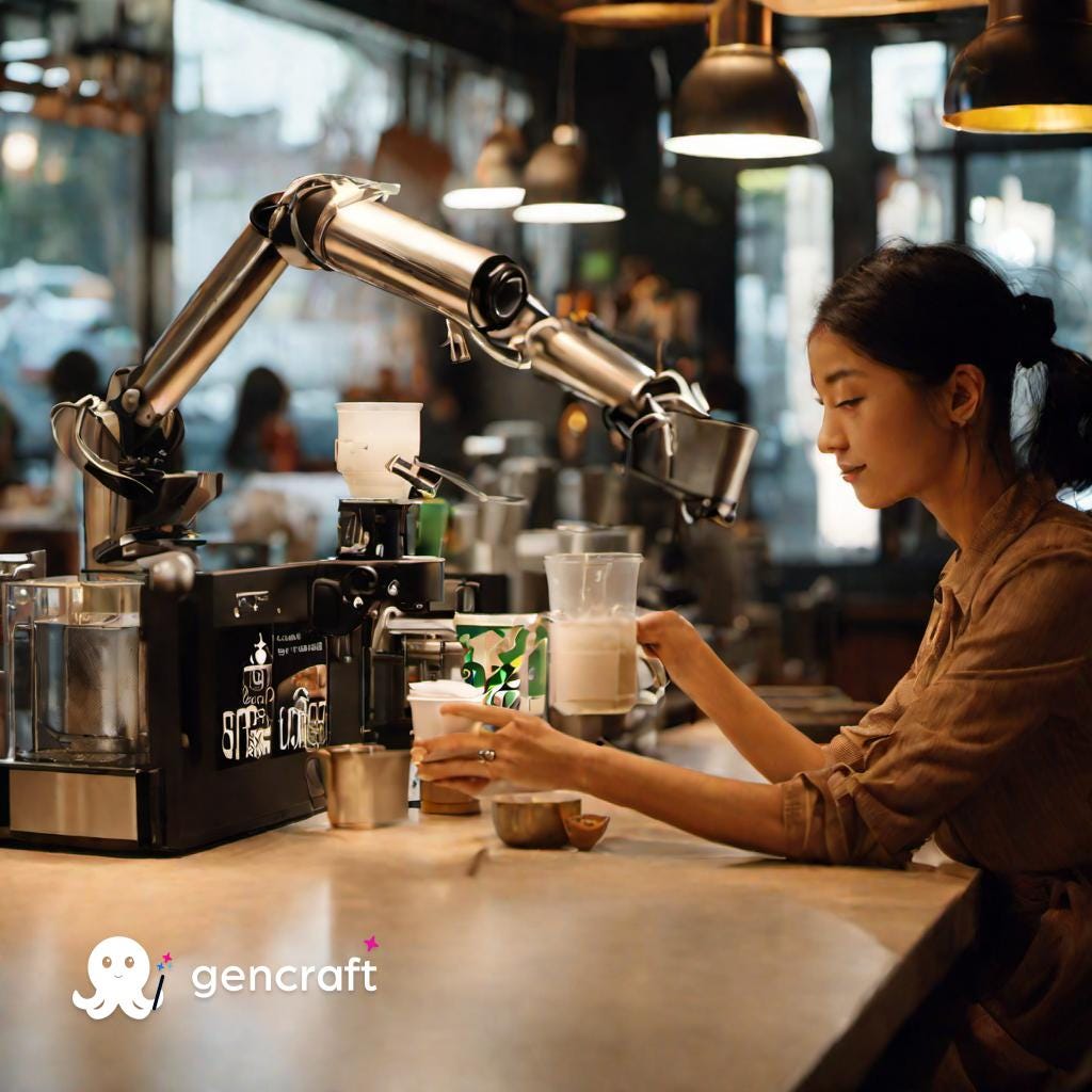 Starbucks and Robots. A Match Made In Heaven. Starbucks's Robotic