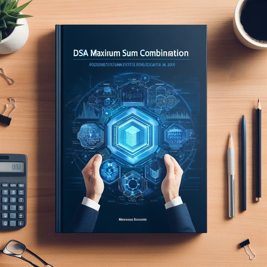 Maximum sum combination dsa for interview prep by pythonic pioneer
