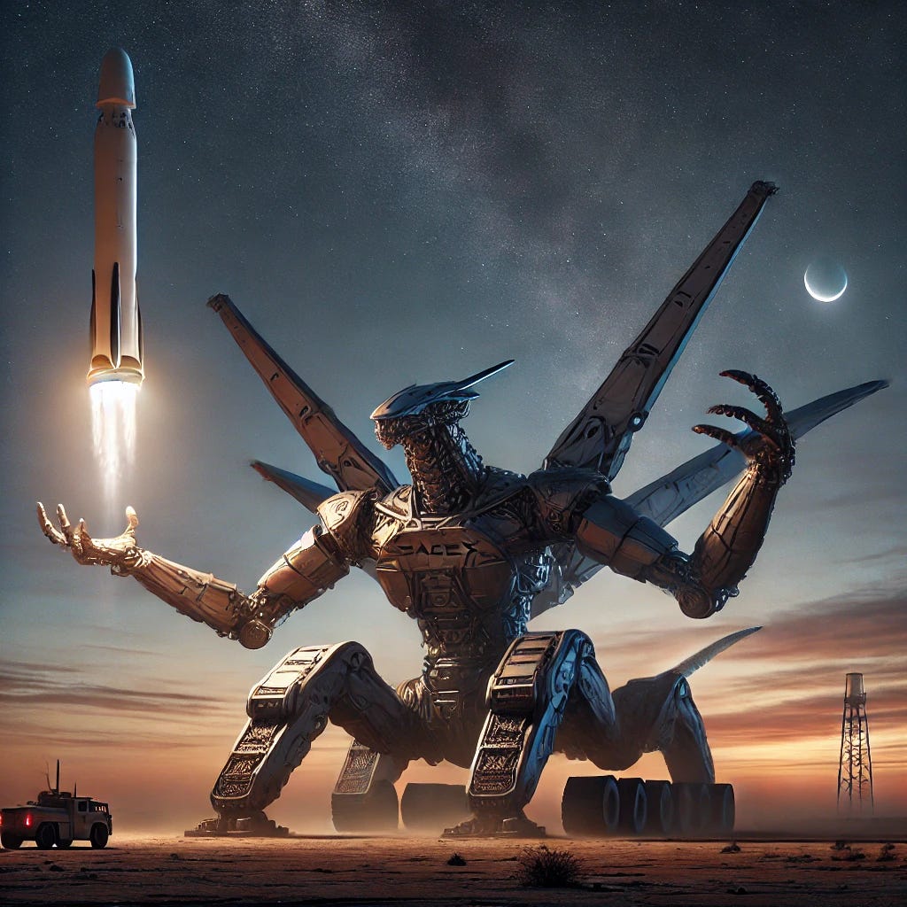 Catching a 100-ton rocket with mechanical chopsticks. | by Durwin Ho ...