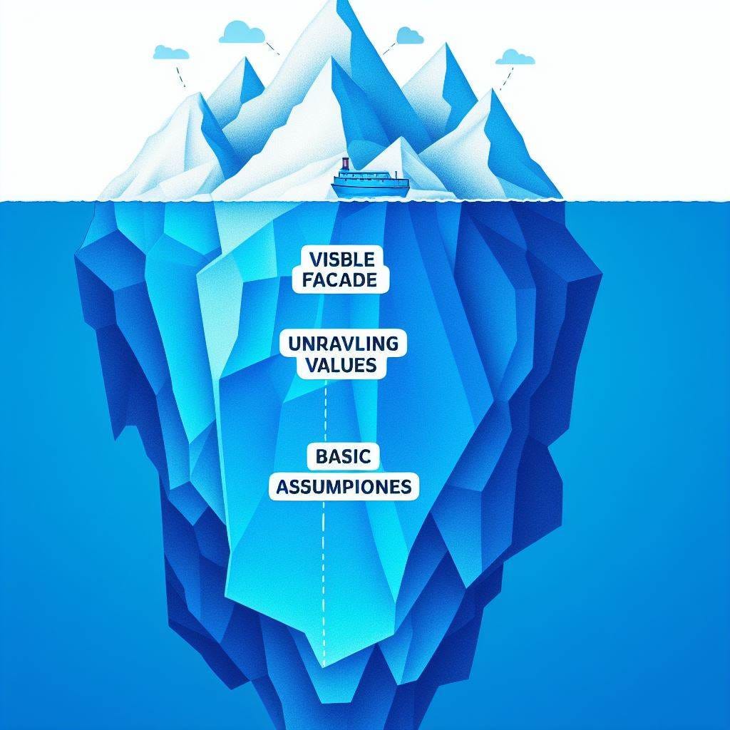 Unveiling Organizational Culture. A Deep Dive into the Iceberg  by 