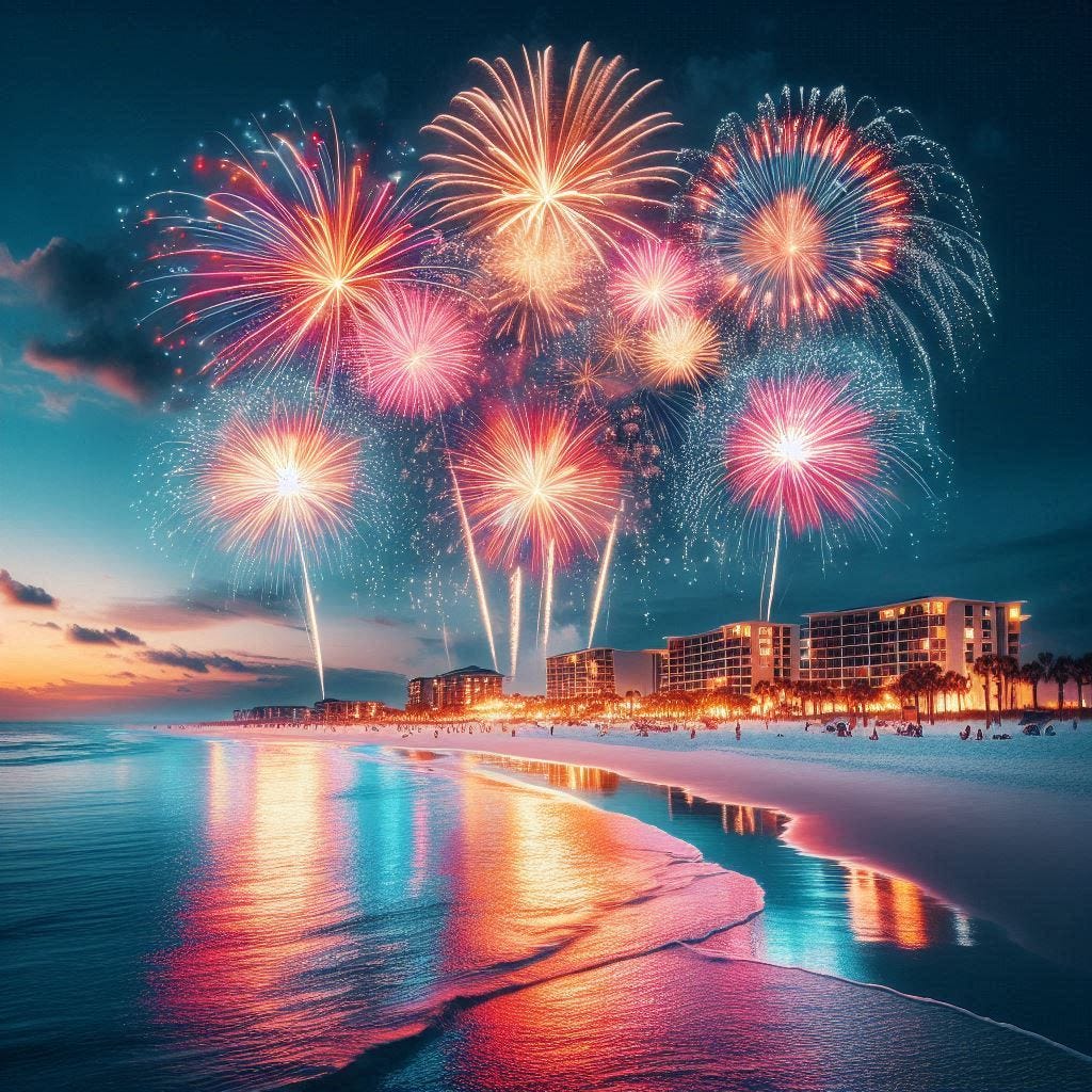 Destin, Florida Firework Schedule 2024 by New Kids on the Dock Medium