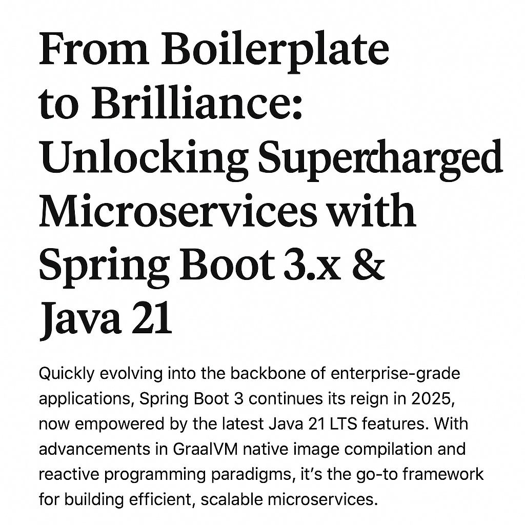 From Boilerplate to Brilliance: Unlocking Supercharged Microservices ...
