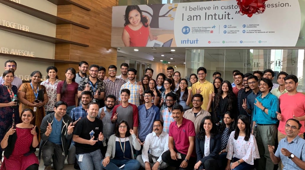 Summer of at ‘19 Intuit ;). This summer I interned at Intuit India