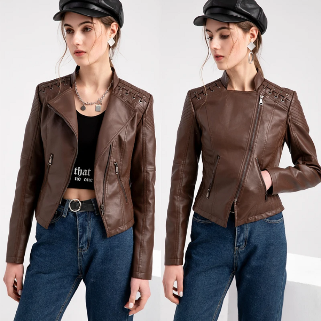 Title Elevate Your Style with the Women’s Real Leather Jacket — A