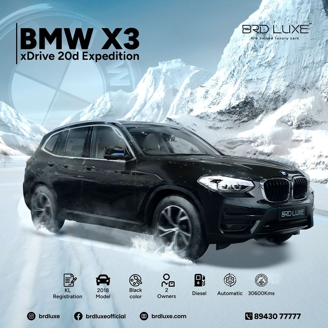 brdluxe BMW X3 XDRIVE 20D EXPEDITION BRD Luxe, the most trusted used ...